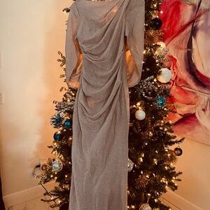 Size 10 Ruched Cape Dress